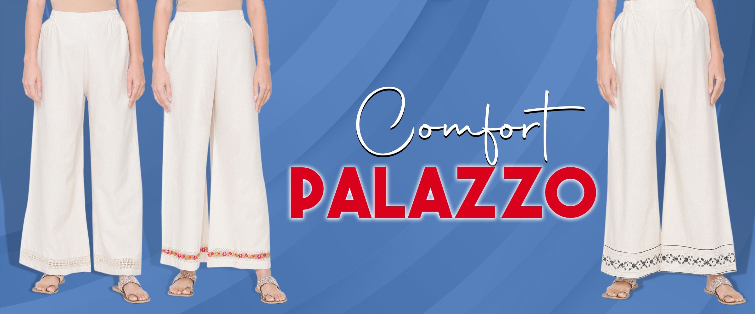 Maternity Palazzo Pants With Adjustable Cord (Kalahasti)